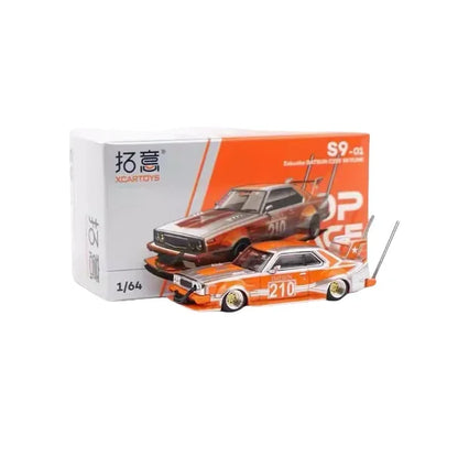 Premium scale model XCARTOYS POPRACE 1/64 Co-branded float series Porsche Martin GTR Alloy model toy, a Christmas gift for boys