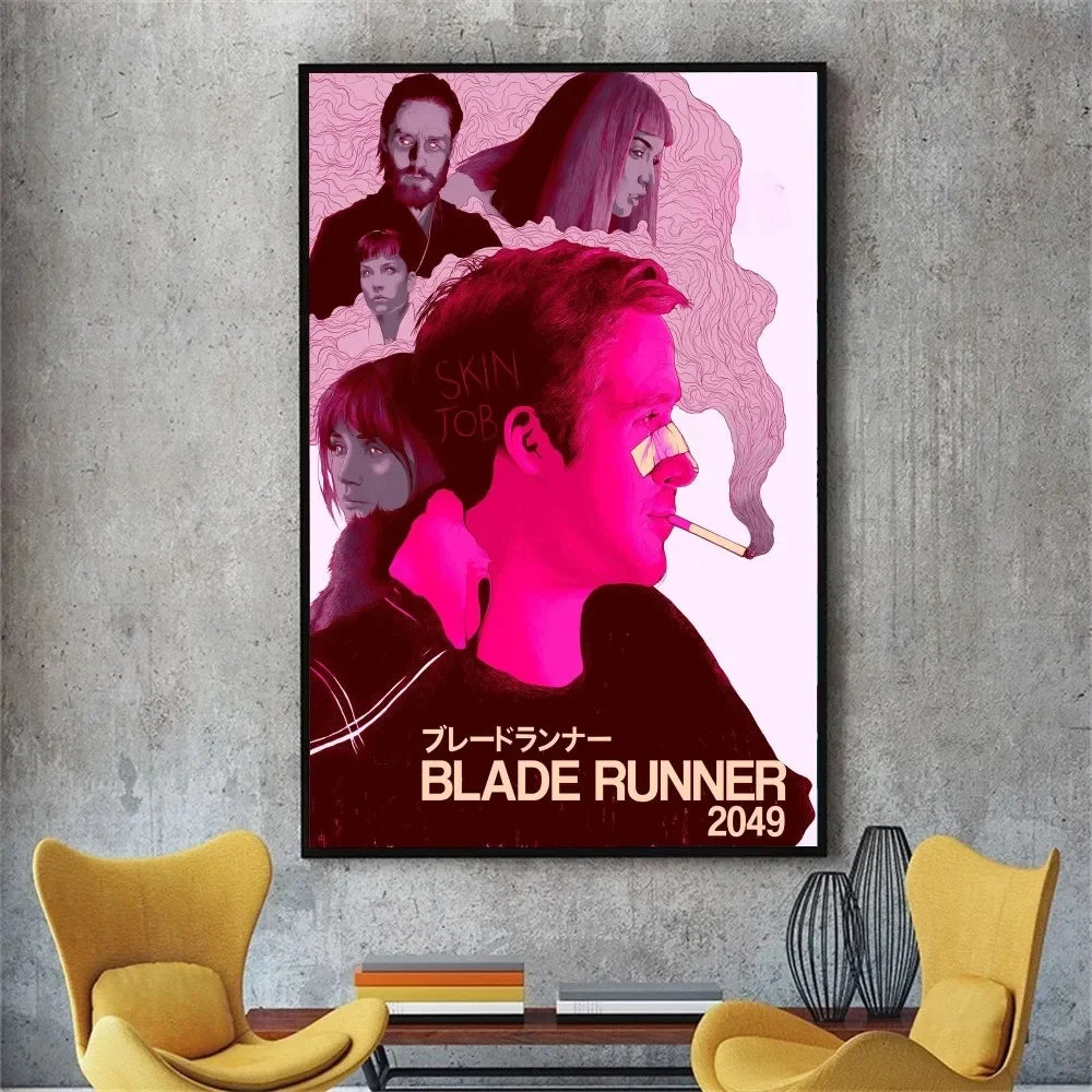 Blade Runner 2049 Movie Poster No Framed Poster Kraft Club Bar Paper Vintage Poster Wall Art Painting Bedroom Study Stickers