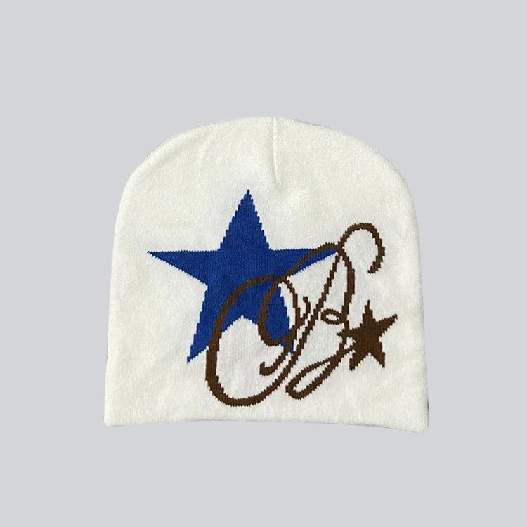 Boy Girls Hip Hop Street Hip Hop Knitting Hat Women Y2k Style Star Beanie Hat Autumn Winter Fashion Gorros Skullies Caps