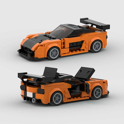 Supercar F1 City Speed Champions Racing Car RX-7 Model Building Blocks MOC Supercar Racers Vehicle Technique Bricks Kids Toys