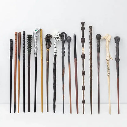 36 Styles Harry Magic Wand Resin Material Built in Steel Core Dumbledore Staff Cosplay Voldemort Props Christmas Gift Kid