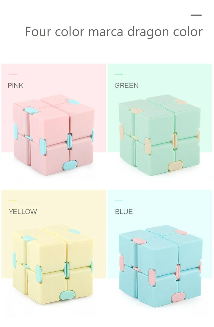 Starry Sky Infinity Cube Square Puzzle Toys Relieve Stress Hand Game Four Corner Maze Toys Children Adult Decompression fidget