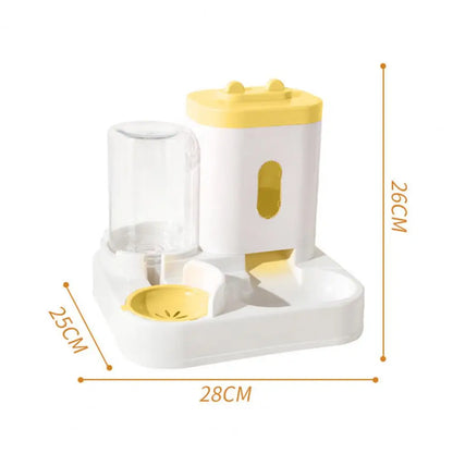 Dispensador automático de agua para perros y gatos, cuenco de comida de gran capacidad, comedero visible para mascotas, suministros para mascotas para el hogar