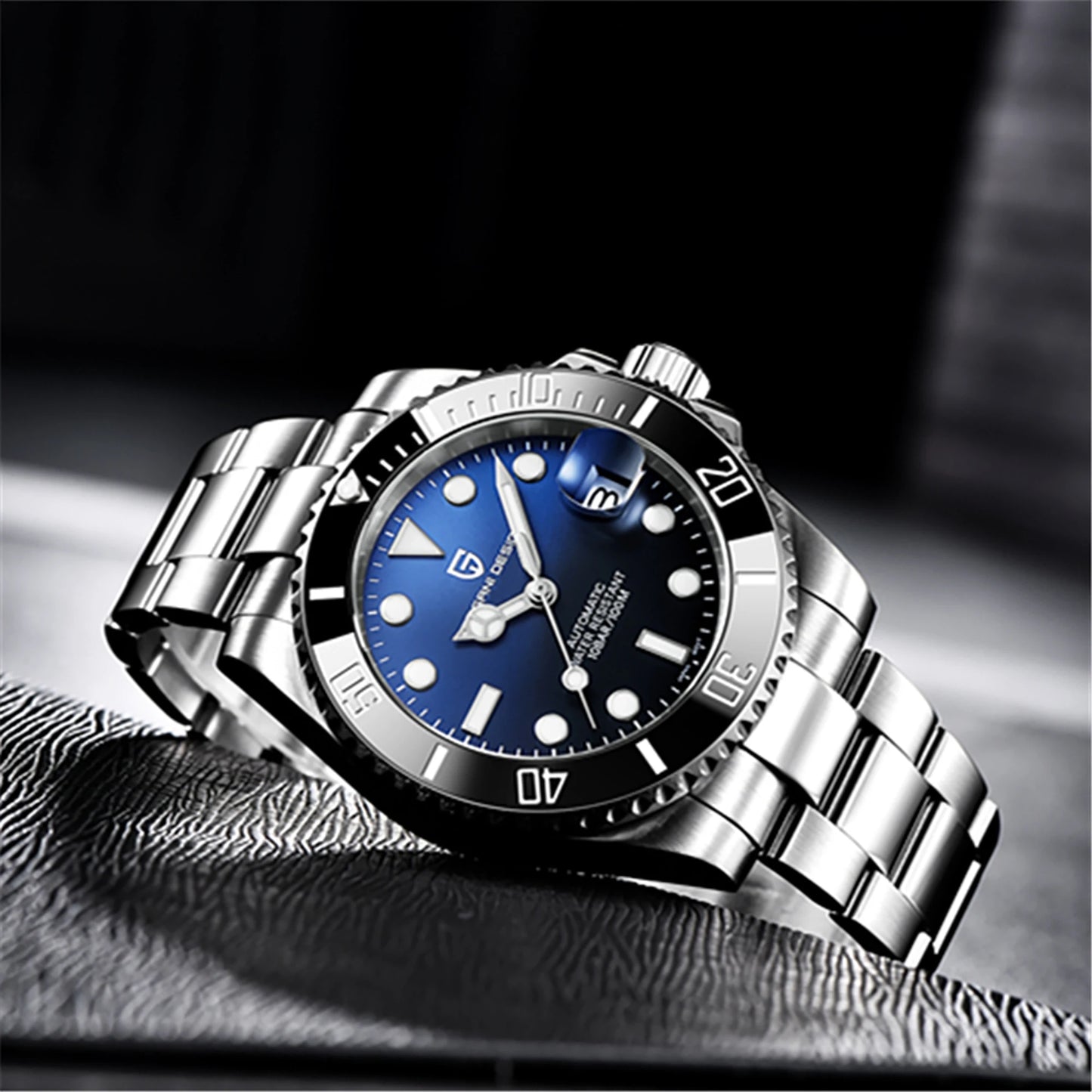 PAGANI DESIGN Men Automatic Mechanical Watches Luxury Sport Dive Clock NH35 Auto Date Sapphire 40MM Watch For Men reloj hombre