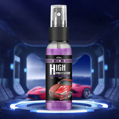10-1PCS 3 In 1 Car Ceramic Coating Spray 100/30ML Car Nano Spray Hydrophobic Car Scratch Repair Body Hydrophobic Layer Auto Acce