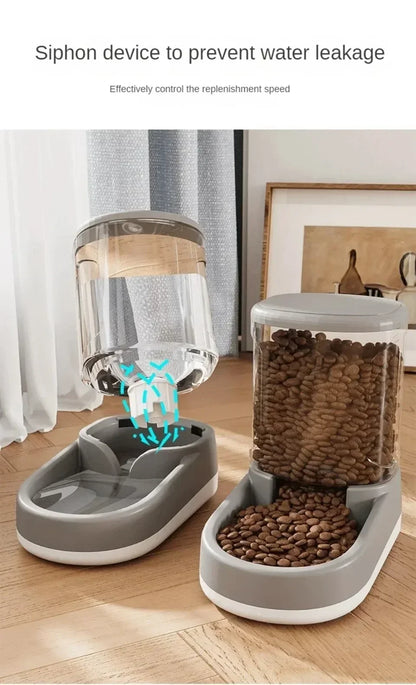 Pet Automatic Feeder Cat Food Bowl Things for Cats Puppy Bowl Feeding Watering Supplies Drinker Dog Food Storage Dispenser