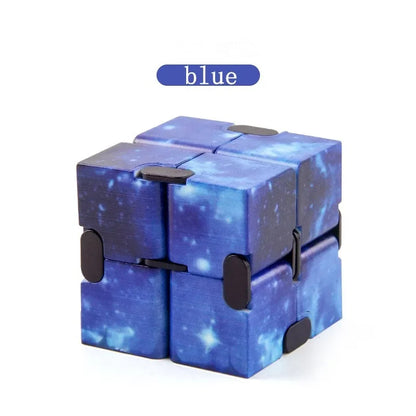 Starry Sky Infinity Cube Square Puzzle Toys Relieve Stress Hand Game Four Corner Maze Toys Children Adult Decompression fidget