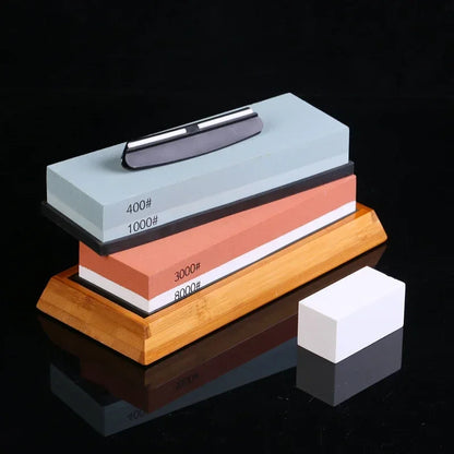 Sharpening Stone Knife Professional Sharpener Whetstone Dual Side Set Grinding Shapner Water Wetstone Kitchen Accessories Tool