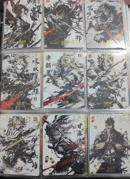 Anime Demon Slayer Kamado Tanjirou Kochou Shinobu Iguro Obanai Kanroji Mitsuri Rare Collectible Cards Birthday Gifts Kid Toys