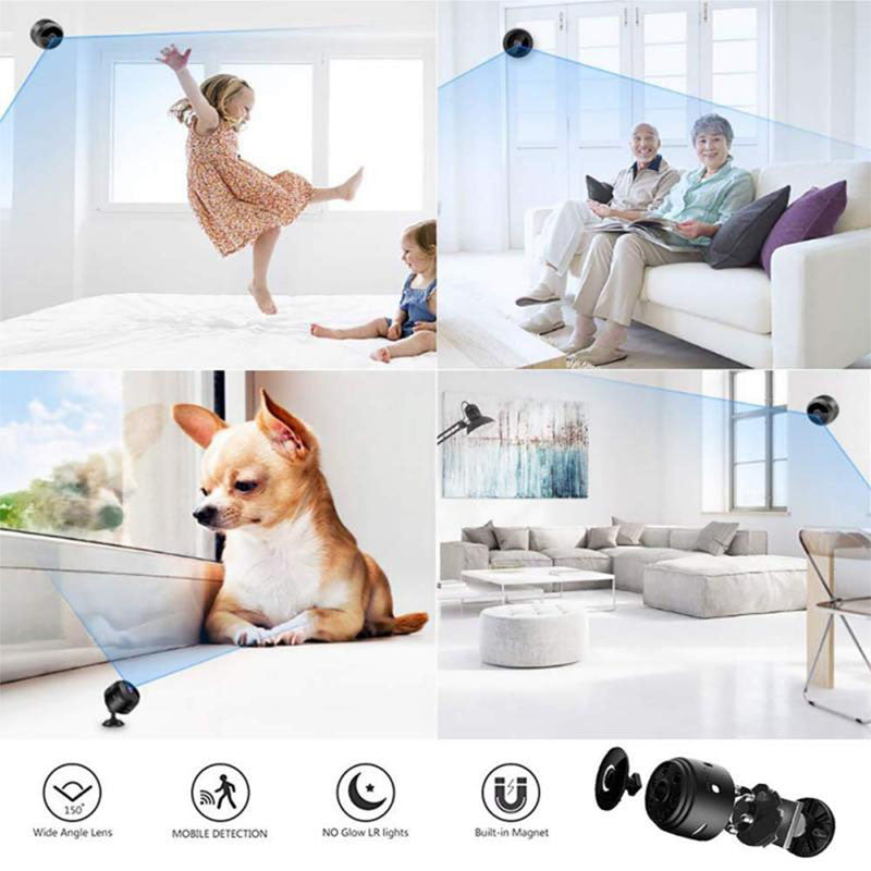 Caméra de surveillance Wifi Caméra audio intérieure sans fil HD 1080P CCTV Caméra de protection de sécurité vidéo Moniteur IP Wifi