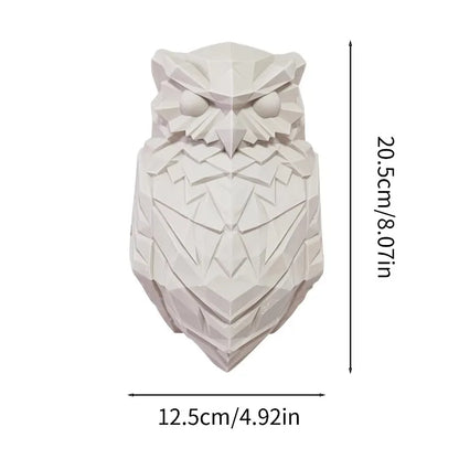 Lámpara de pared navideña con forma de águila, moderna, creativa, 3D, con cuerpo de búho, iluminación de animales, proyector LED para fiestas, regalo