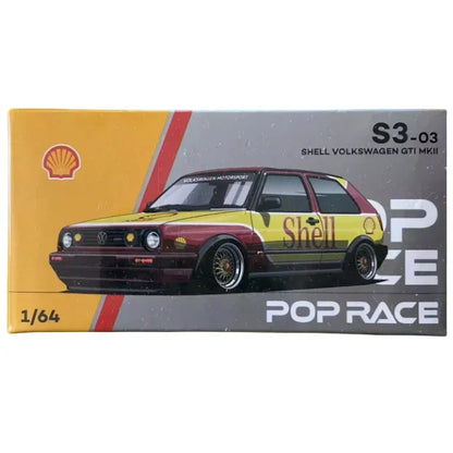 Premium scale model XCARTOYS POPRACE 1/64 Co-branded float series Porsche Martin GTR Alloy model toy, a Christmas gift for boys