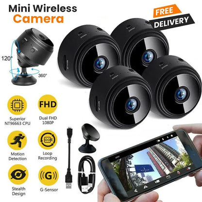 Caméra de surveillance Wifi Caméra audio intérieure sans fil HD 1080P CCTV Caméra de protection de sécurité vidéo Moniteur IP Wifi