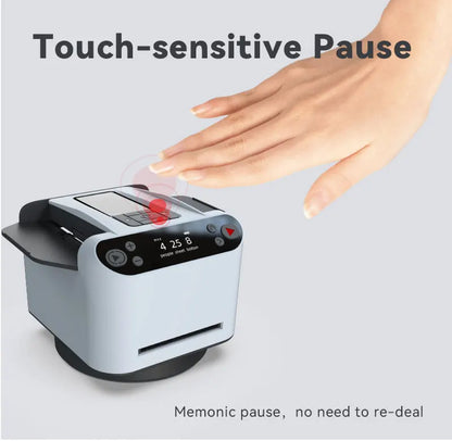 Distributeur automatique de cartes, mélangeur de cartes rechargeable, machine de distribution de cartes à jouer avec 4 boutons d'enchères