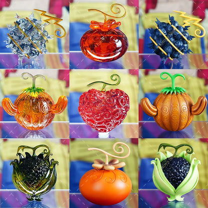 22 Styles One Piece Devil Fruit Figuer GK Eustass Kid Magnet Magnet Kaidou Fish Fish Luffy Gum Gum Fruit Collectible Model Toys