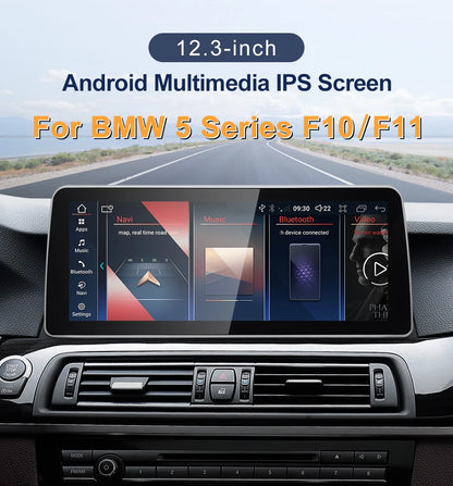 2024 New ID6 ID7 ID8 UI 12.3inc Android System Wireless Carplay AUTO For BMW 5Series F10 F11 CIC NBT Car Video Players GPS NAVI