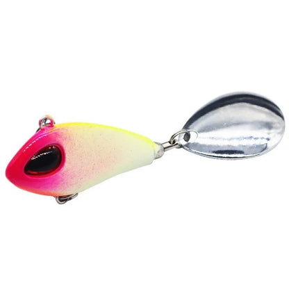ZWICKE 1 pieza de señuelo de pesca Mini VIB de metal con cuchara, aparejo de pesca de invierno, crankbait, cebo giratorio vibratorio que se hunde, 6 g, 10 g, 17 g y 25 g