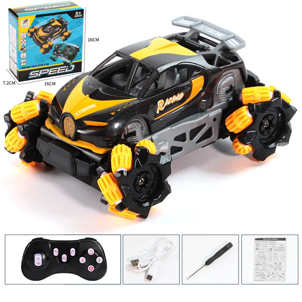 RC Car Mini Stunt Drift Car Gesture Sensing with Led Lights 2.4G Radio Remote Control Electric Toy Power Wheels Off Road Racing