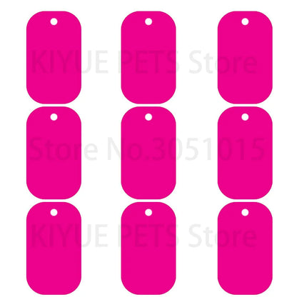 20Pcs Pet Id Dog Tag Aluminum Military Army ID Tag Name Blank Dog Tags Pendant Customized Logo laser Personalized engraving text