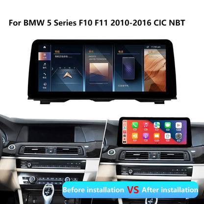 1920*720P Carplay 12,3 pouces Android 14 pour BMW Série 5 F10 F11 2010-2016 CIC NBT Système Auto Radio GPS Navigation Multimédia
