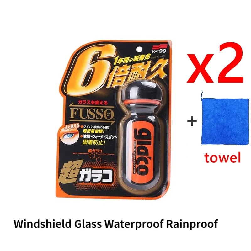 Soft99 Glaco Car Rearview Mirror Glass Water Repellent JDM Efficient Glass Hydrophobic Coating Anti-rain Treatment for Car Glass