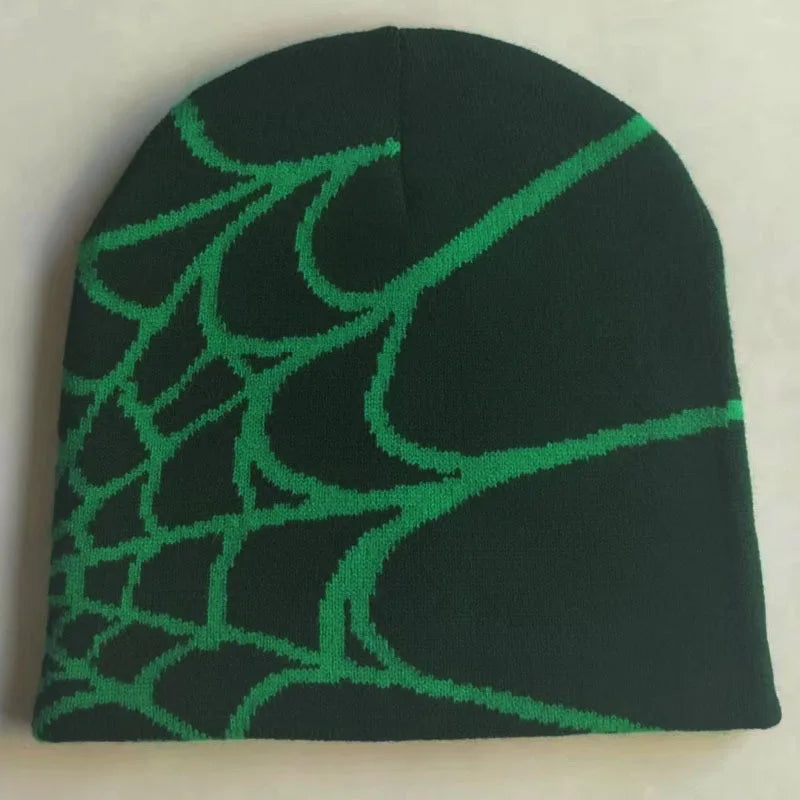 Unisex Knitting Cap Spider Men Women Luxury Beanie Caps Y2k Warm Fashion Versatile Ins Pullover Hiphop Winter Bonnet