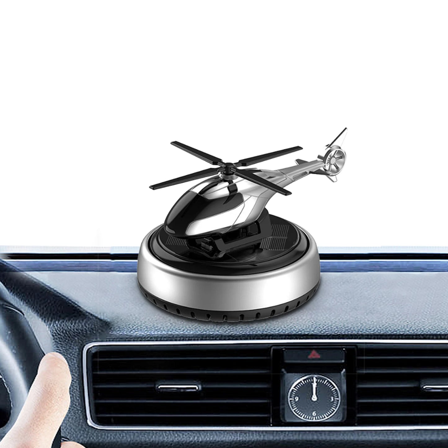 Car Air Freshener Rotating Helicopter Aeroplane Perfume Solar Power Plane Diffuser Airplane Fragrance Aircraft Dashboard Parfume