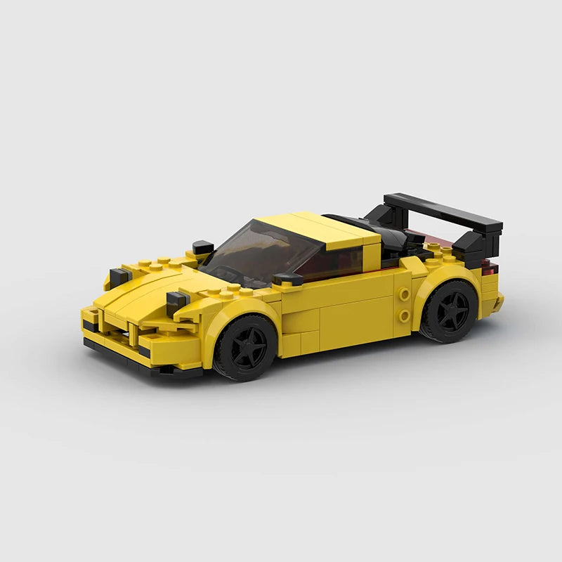 Supercar F1 City Speed Champions Racing Car RX-7 Model Building Blocks MOC Supercar Racers Vehicle Technique Bricks Kids Toys