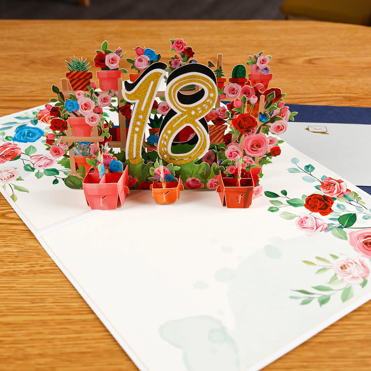 Tarjeta de aniversario emergente con números 1, 10, 28, 21 y 30 en 3D para cumpleaños, bodas
