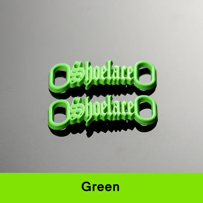 1 par de cordones con letras AF1, adornos con hebillas, kits para zapatillas, hebillas de metal para cordones, elegantes kits deportivos de metal, accesorios para cordones