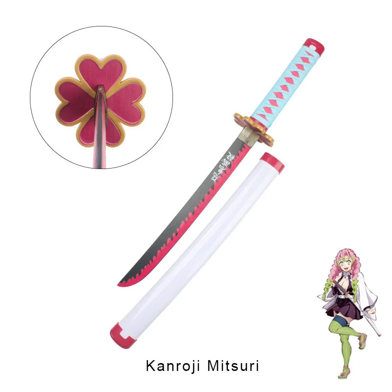 Anime Demon Slayer Katana Kimetsu No Yaiba Sword  60cm Toy Sword  Sanemi Kyoujurou Kokushibou Reissue Katana