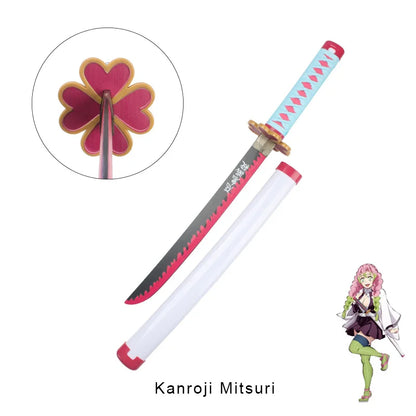 Anime Demon Slayer Katana Kimetsu No Yaiba Sword  60cm Toy Sword  Sanemi Kyoujurou Kokushibou Reissue Katana