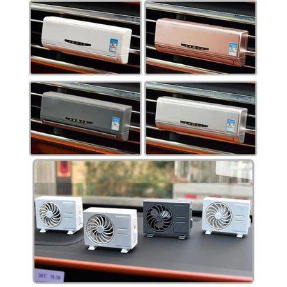 Car Air Freshener Mini Air Conditioner Model Decorative Aromatherapy Machine Lasting Fragrance Perfume Ornaments Auto Interior