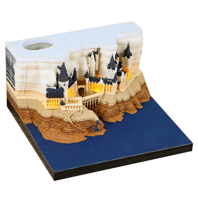 3d calendar 2025 memo pad 3d sticky pads crafting new Year's gift paper art 3d sculpture desk accessories small gifts for guests