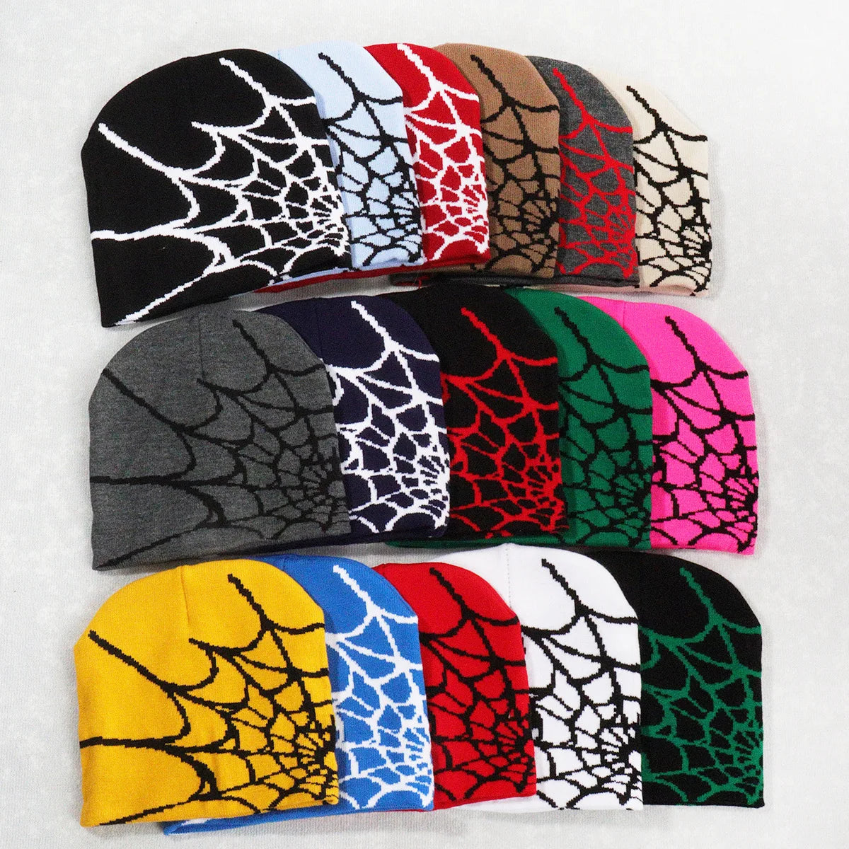 Unisex Knitting Cap Spider Men Women Luxury Beanie Caps Y2k Warm Fashion Versatile Ins Pullover Hiphop Winter Bonnet