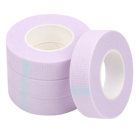 1 cinta para extensión de pestañas, cinta microporosa para pestañas, suministros para extensiones, parches para pestañas no tejidos transpirables, cintas, herramientas de maquillaje