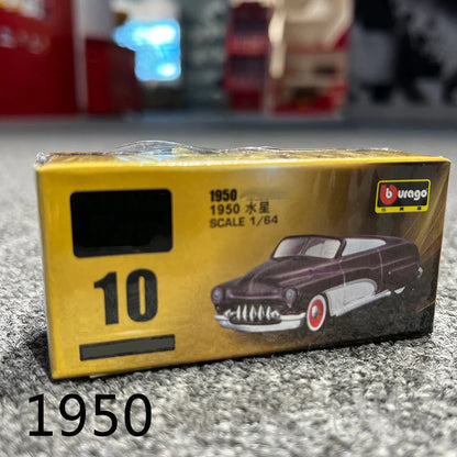 1/64 Simulated Parking Lot Model Classic Static Car Bburago Alloy Diecasting Vehicles Miniature Scene Assembly Display Frame Toy