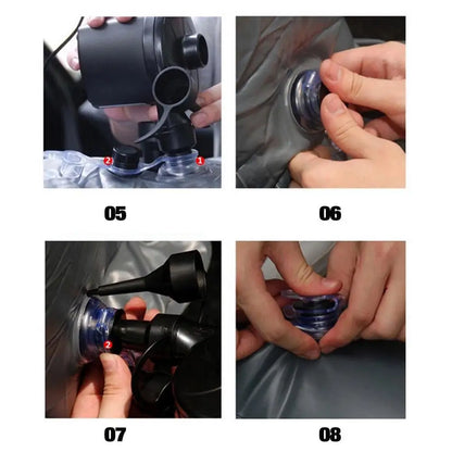 UniversalInflatable Car Mattress Back Seat Travel Bed With Air Mat Rear Seat Sleeping Mat Car Sofa Pillow Instrument  Camping