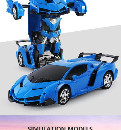 RC Car Transformation Robots Sports Vehicle Model Drift Car Toys Cool Deformation Car Christmas Birthday Gifts for Boys Girls