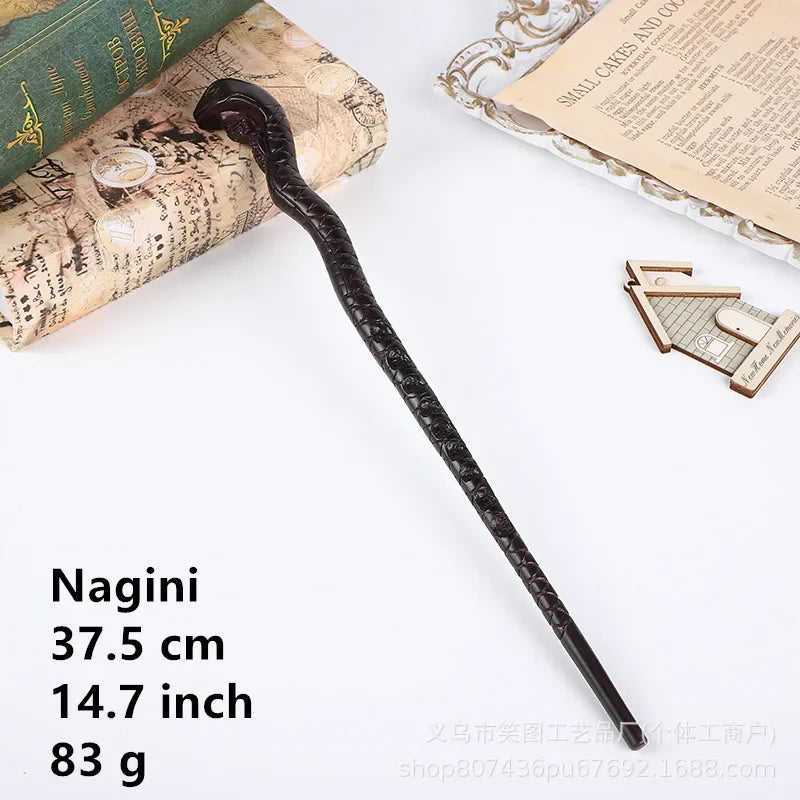 36 Styles Harry Magic Wand Resin Material Built in Steel Core Dumbledore Staff Cosplay Voldemort Props Christmas Gift Kid