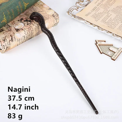 36 Styles Harry Magic Wand Resin Material Built in Steel Core Dumbledore Staff Cosplay Voldemort Props Christmas Gift Kid