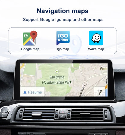 2024 New ID6 ID7 ID8 UI 12.3inc Android System Wireless Carplay AUTO For BMW 5Series F10 F11 CIC NBT Car Video Players GPS NAVI