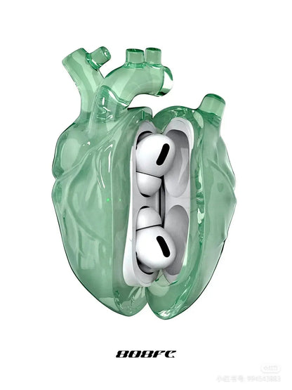 808FC Heart Earphone Case 808 fc Headphone Cases air pods pro2 Hearing Earphone Cases Customize For Airpod3 Pro/Pro2 Phone Gifts