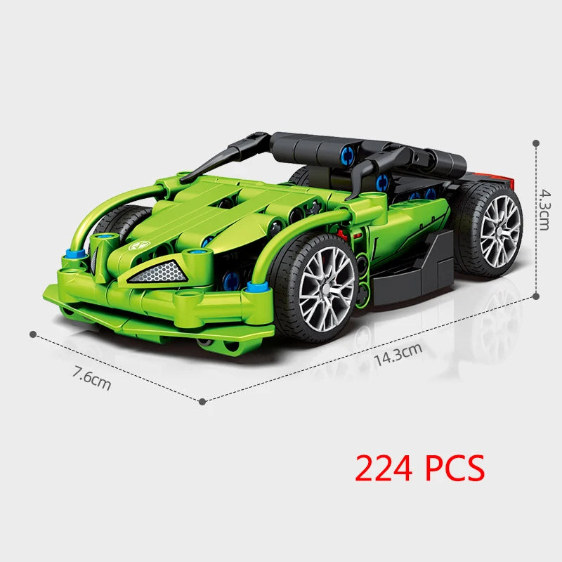 67 models City Racing Car Speed Champions Sports Building Blocks Bricks Classic Rally Super Racers F1 Great Vehicles kits toys