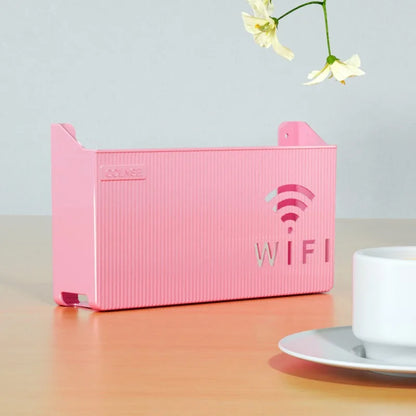Étagère de routeur Wifi sans fil, boîte de rangement murale à suspendre, boîte de rangement en plastique ABS, support d'alimentation de câble, boîte de rangement, décoration de la maison