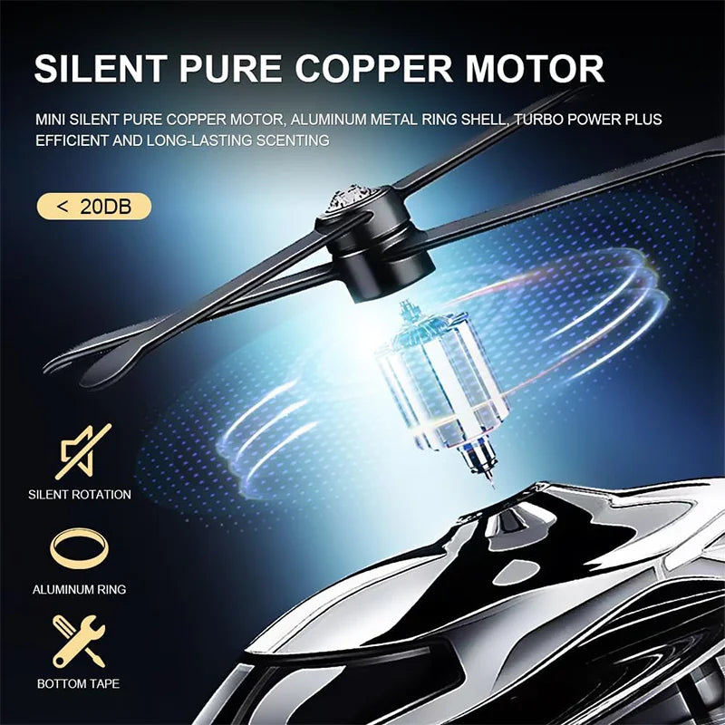 Solar Powered Helicopter Scents Diffuser | Fashion Automotive Interior Decoration Accessories Purifiers for Car and Home Aromath