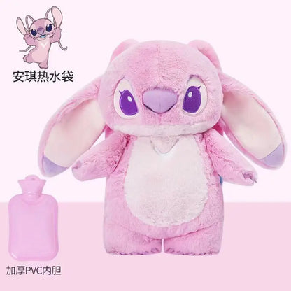 Angel Stitch winter cute plush doll water-filled hot water bottle student girl hot water bottle hot water bottle water-filled