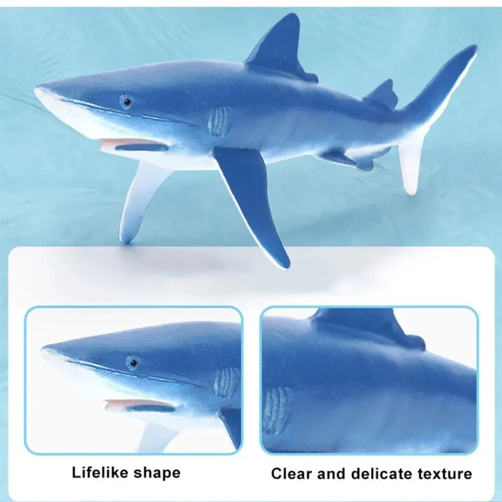 Simulation Marine Sea Life Whale Figurines Shark Cachalot Action Figures Ocean Animal Model Dolphin Hammerhead Educational Toys