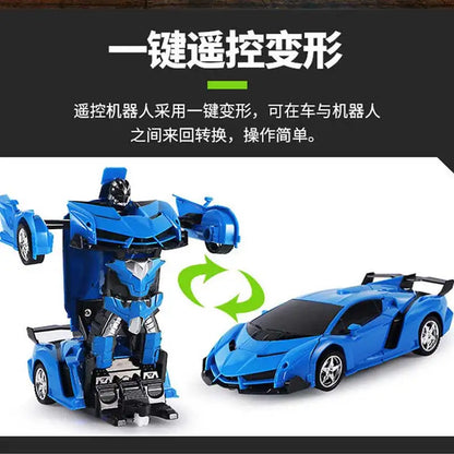 BGTOY RC Car 4WD Remote Control Deformation Robot Car Boy Anime Model Transformation 20CM Action Figures For Kids Toys Gifts