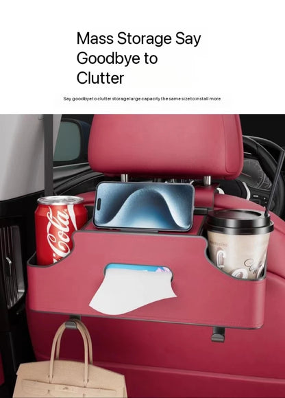 Baby Bottle Holder Car Seat Headrest Drink Cup Holder Rear Seat Kids Watching Movie Phone Holder Tissue Box Hanging Toys Hook